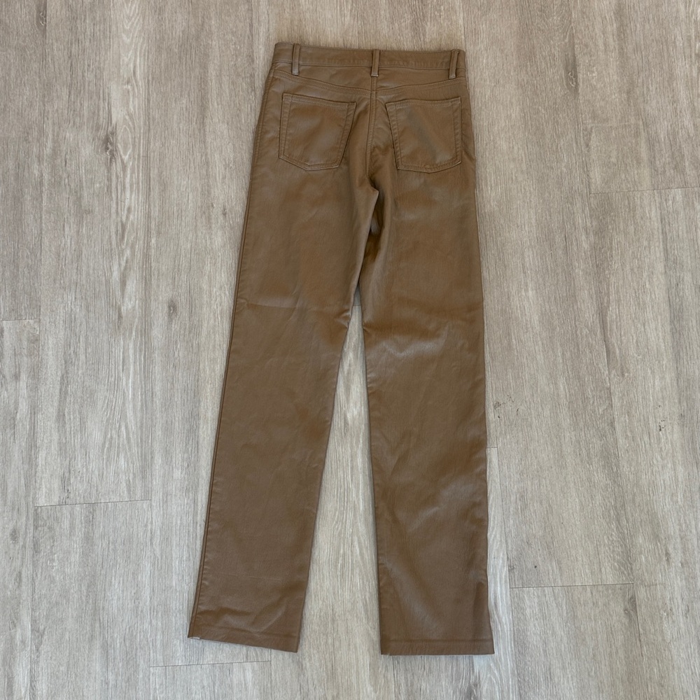 Aritzia Wilfred Brown Leather Pants - Picture 3 of 3
